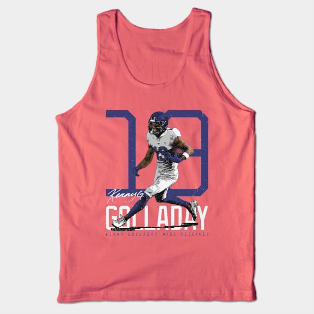 Kenny Golladay New York G Bold Number Tank Top by Chunta_Design